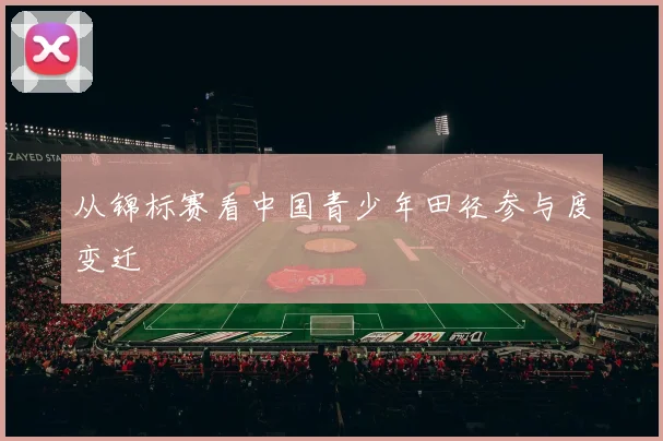 从锦标赛看中国青少年田径参与度变迁